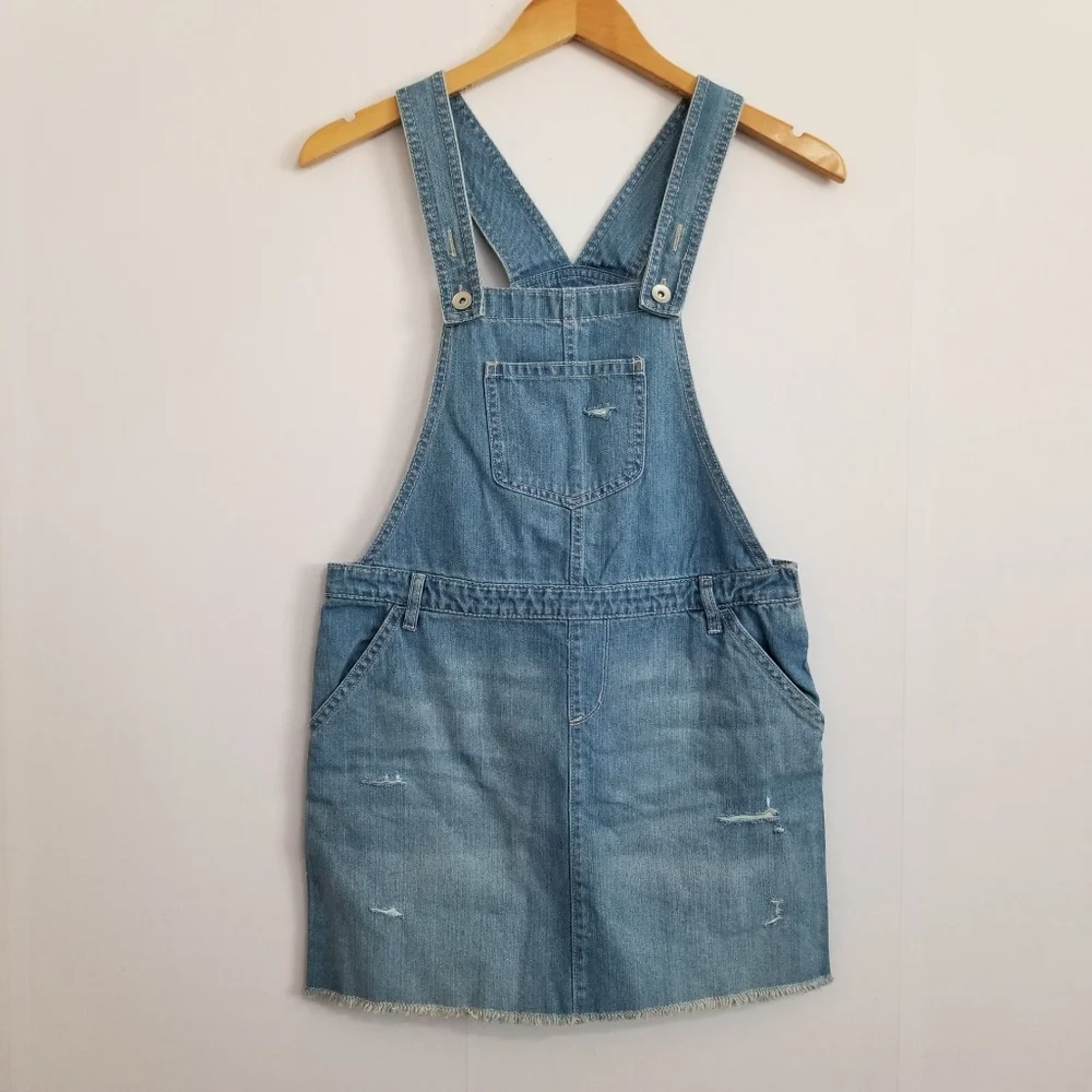 NWT The Children's Place Denim Skirtalls Size 14